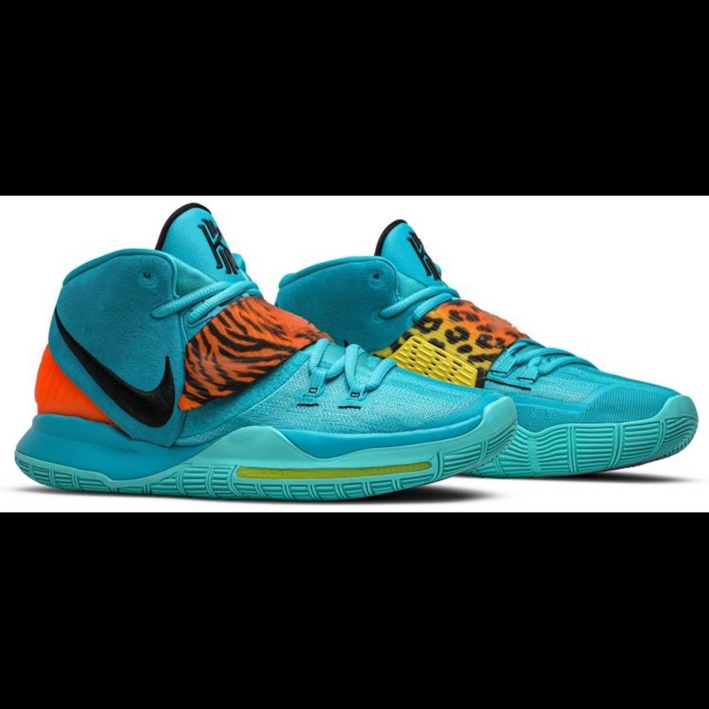 Nike Kids Kyrie 6 Oracle Aqua Basketball Shoes